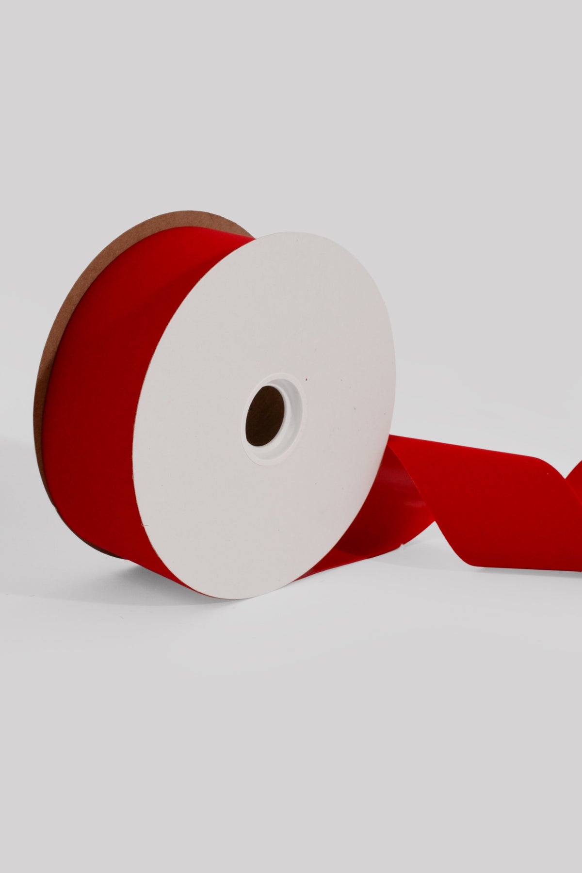 2.5" X 25Yds Vel-Pruf  Ribbon Holiday Brick Red