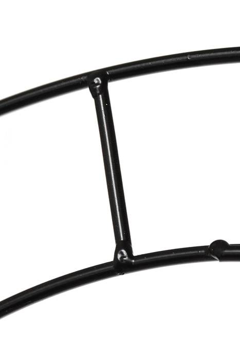 16" Double Flat Wreath Wire Black