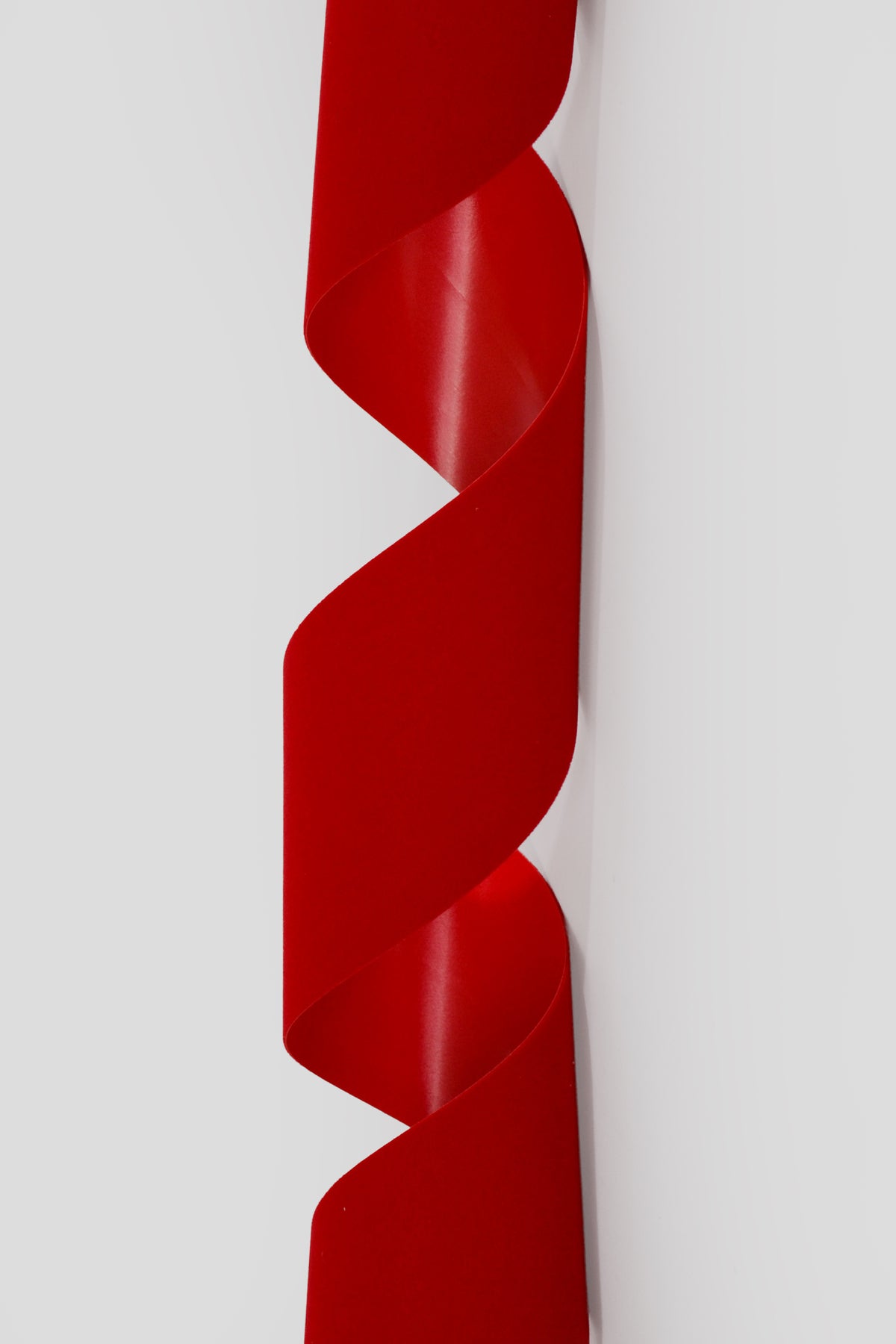 2.5" X 25Yds Vel-Pruf Plastic Ribbon Medium Red