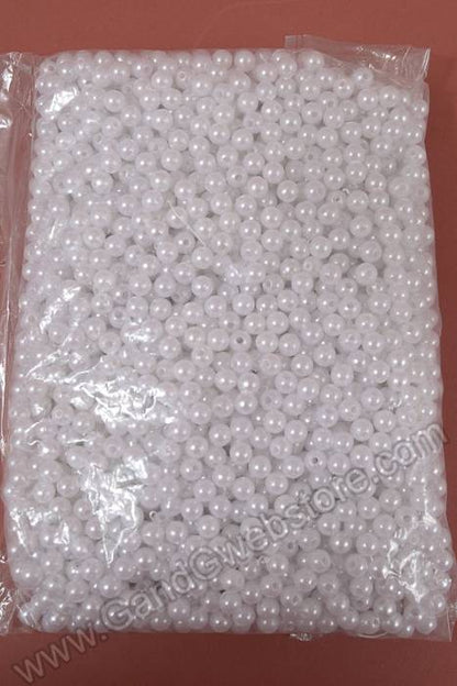 8mm Abs Pearl Beads White Pkg(500g)
