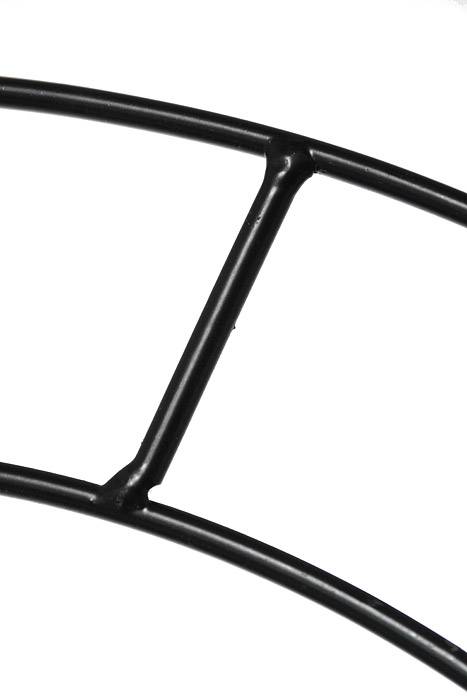 18" Double Flat Wreath Wire Black