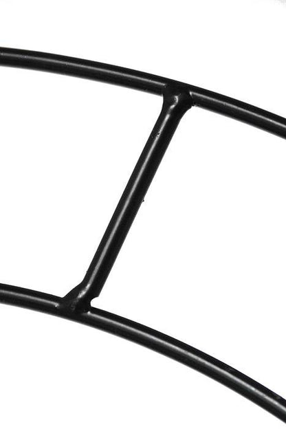 18" Double Flat Wreath Wire Black