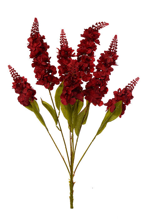 24.5" Silk Snapdragon Spray Burgundy