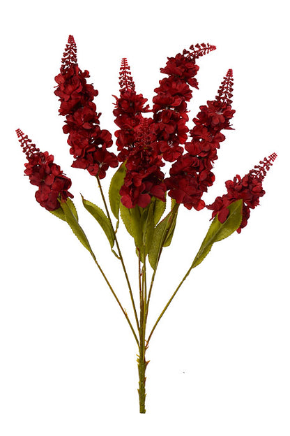 24.5" Silk Snapdragon Spray Burgundy