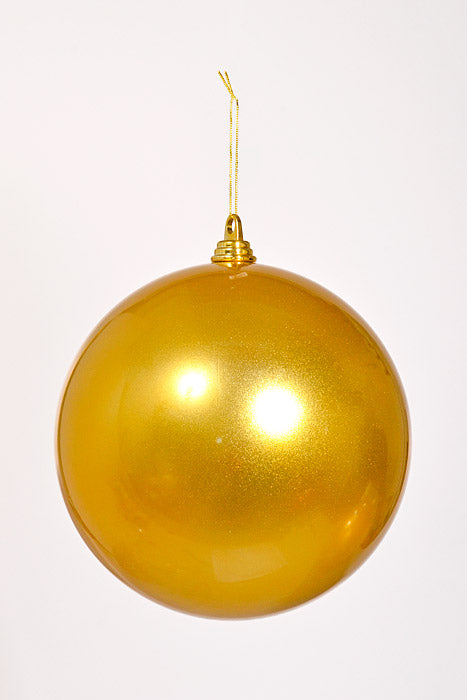 250Mm Plastic Ball Ornament Gold