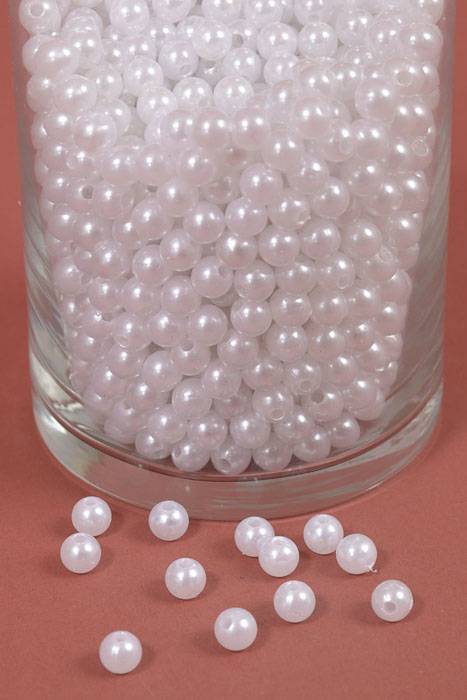 8mm Abs Pearl Beads White Pkg(500g)