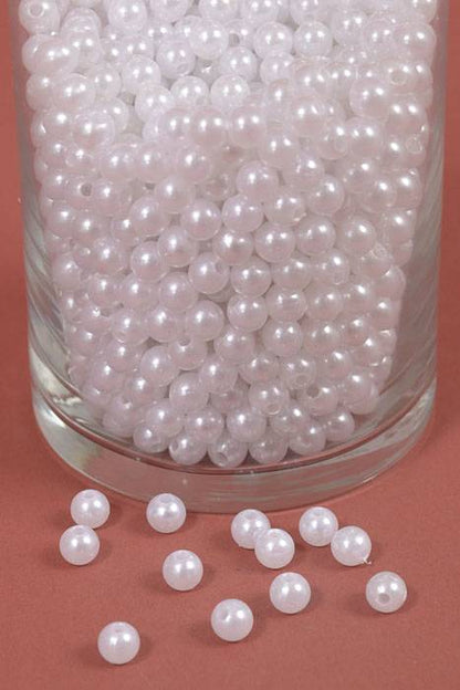 8mm Abs Pearl Beads White Pkg(500g)
