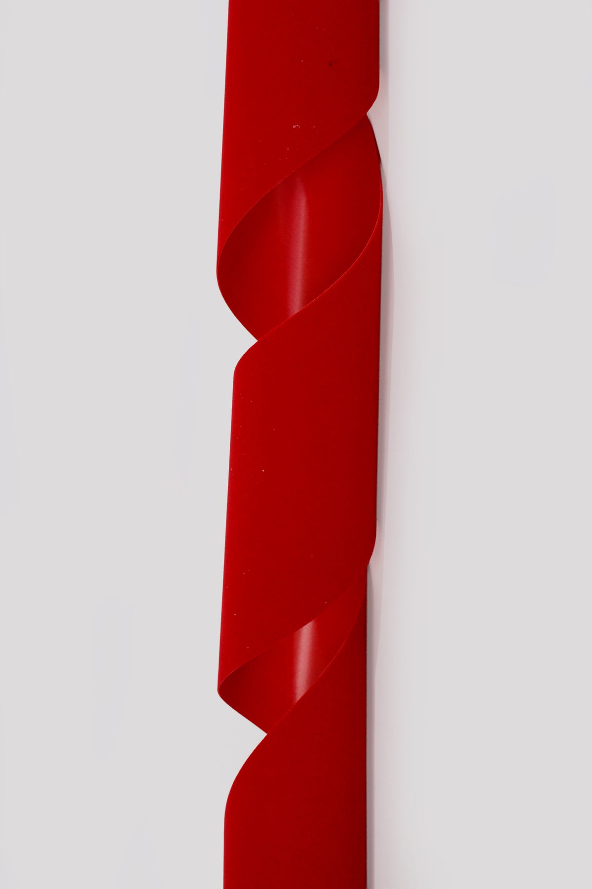 4" X 25Yds Vel-Pruf Plastic Ribbon Medium Red