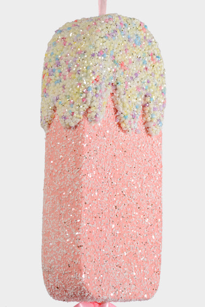 24" Glitter/Sparkling Popsicle Pink