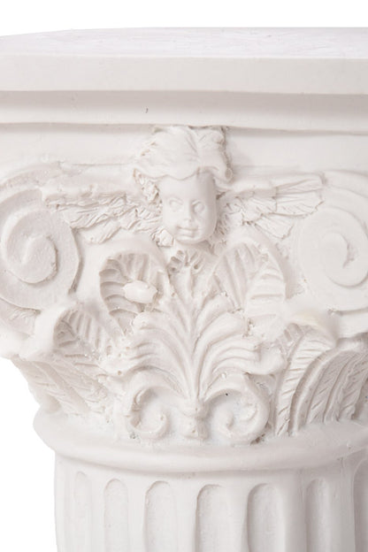 4.5" Poly Resin Pillar White