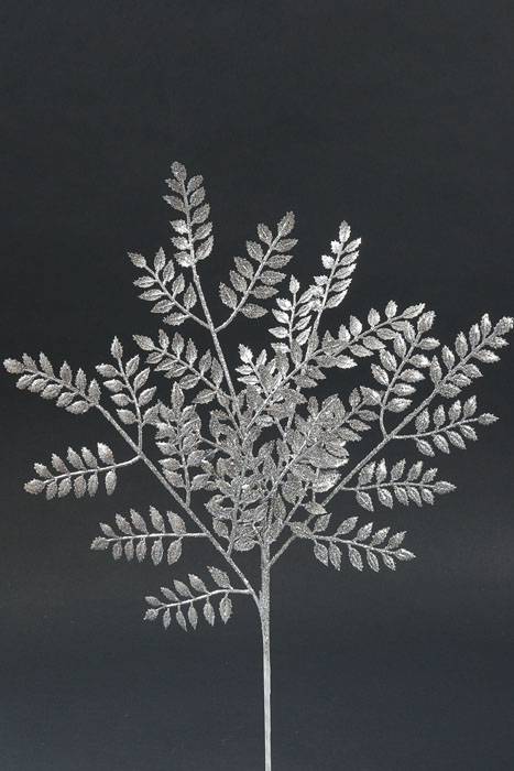 23" Glittered Ash Spray Silver