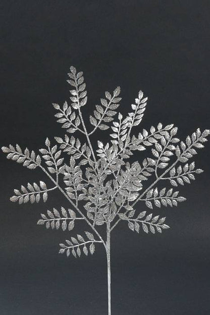 23" Glittered Ash Spray Silver