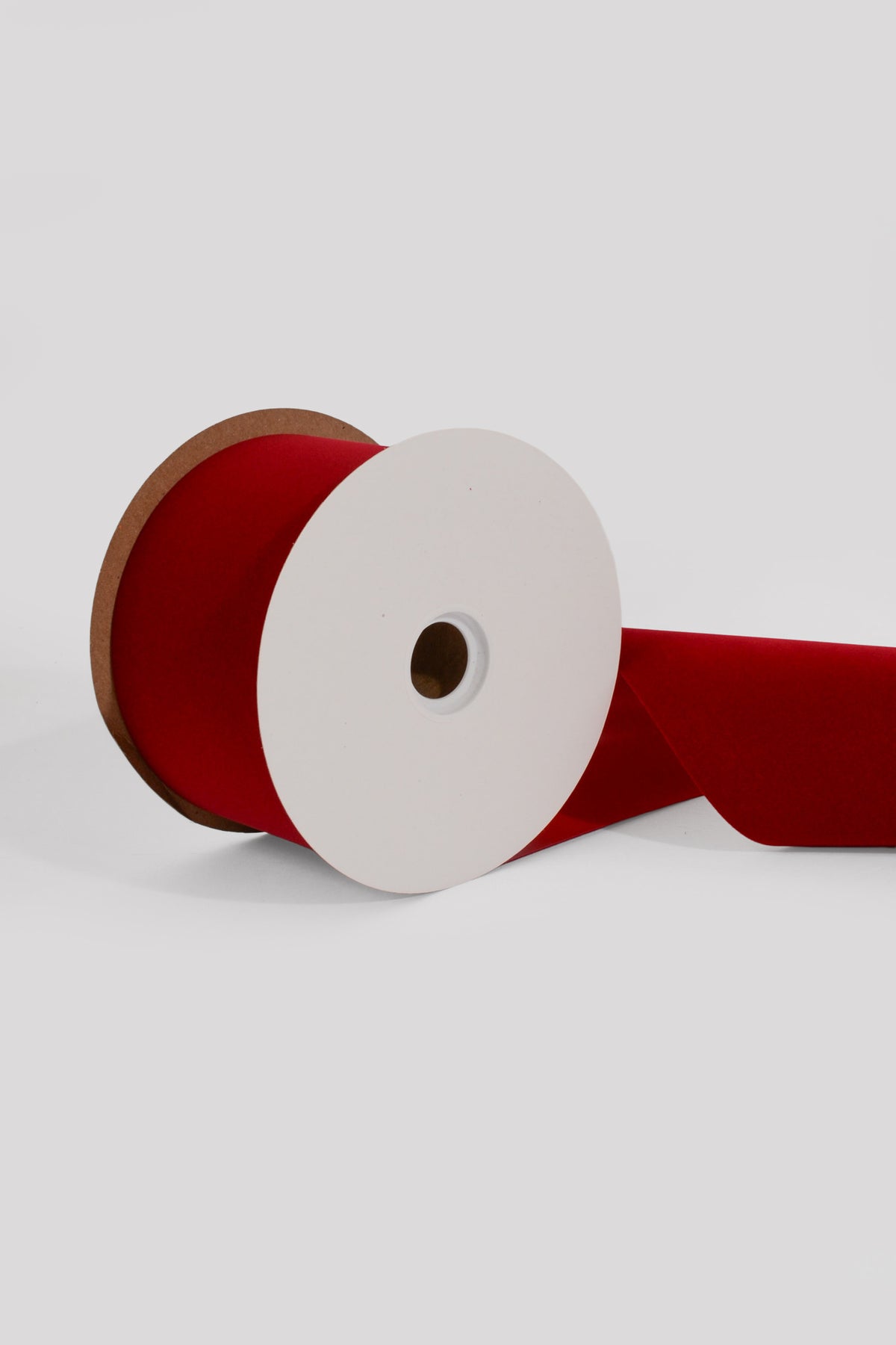 4" X 25Yds Vel-Pruf Plastic Ribbon Medium Holiday Red
