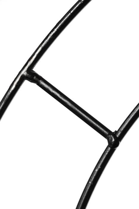 20" Double Flat Wreath Wire Black