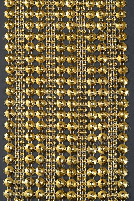 4.5" X 10yds Sequin/diamond Wrap Gold