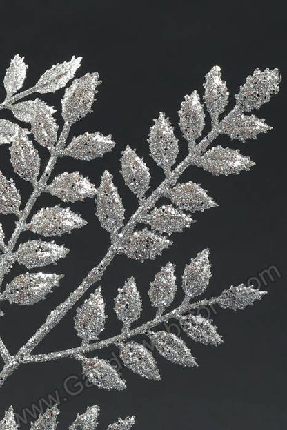 23" Glittered Ash Spray Silver