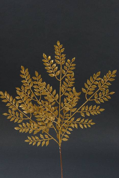 23" Glittered Ash Spray Gold Pkg/6