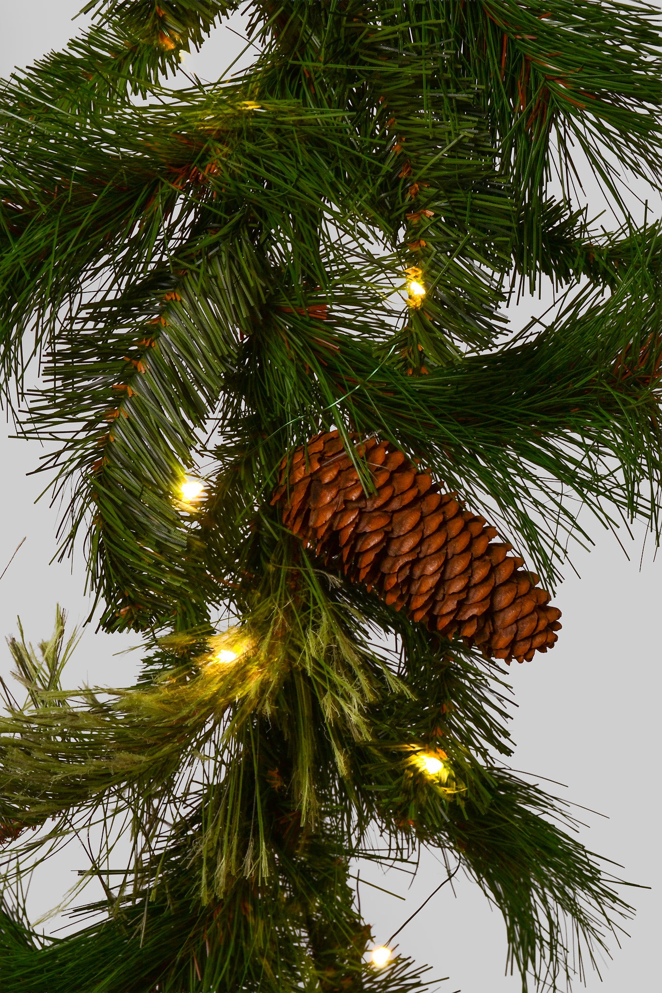 9Ft Artificial Pvc Garland Led Light Green
