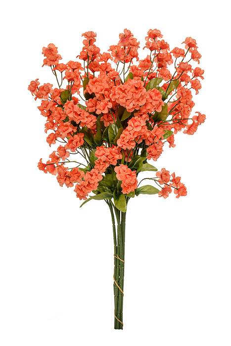 19" Silk Double Babybreath  Flame Pkg/6