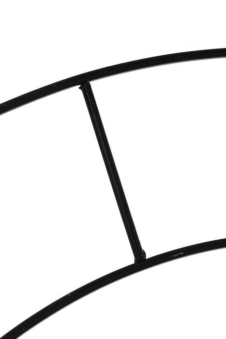 31" Double Flat Wreath Wire Black