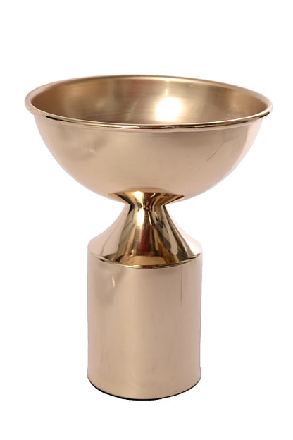 6" X 7.75" Metal Candle Holder Bouquet Stand Gold