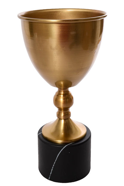 5.5" X 11.5" Metal Bouquet Stand Gold/Black