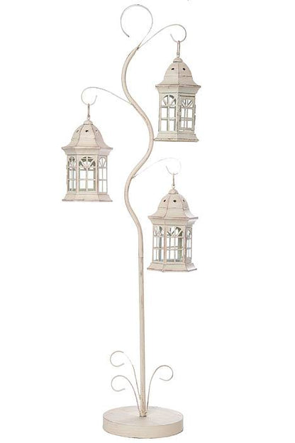 51.5" Hanging Lantern Tree Cream