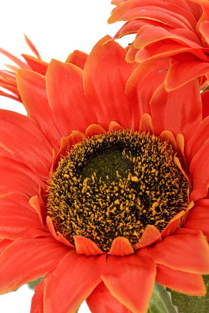 19" Sunflower Bush Orange