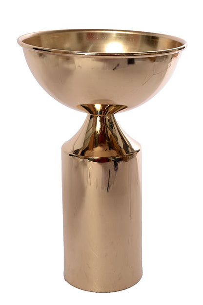 6" X 9.5" Metal Candle Holder Bouquet Stand Gold