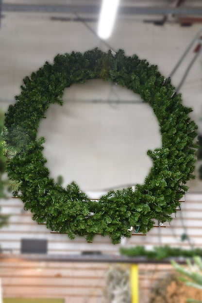 72" Light Deluxe Oregon Fir Wreath 400 Light Two Tones/Clear Britte