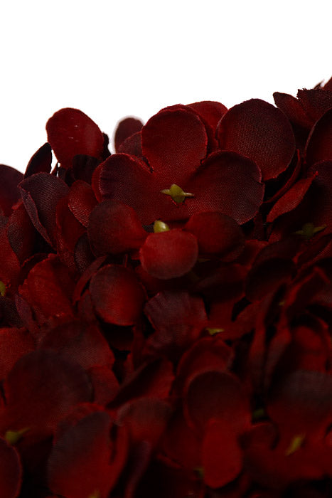 29.5" Silk Hydrangea Spray Burgundy