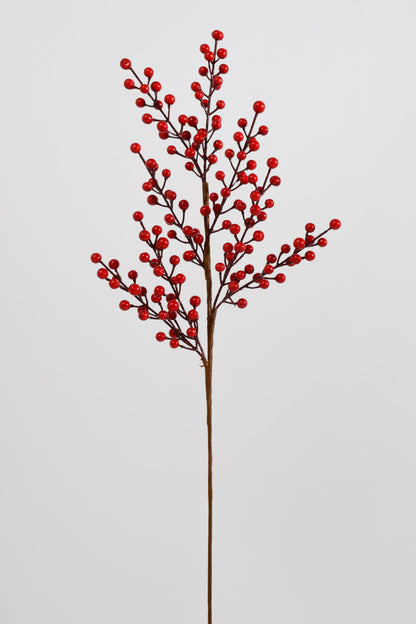 32" Water-Resistant Berry Spray Red
