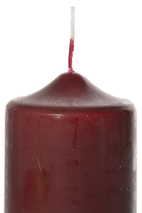 2.8" x 8" Patrician Pillar Candle Burgundy