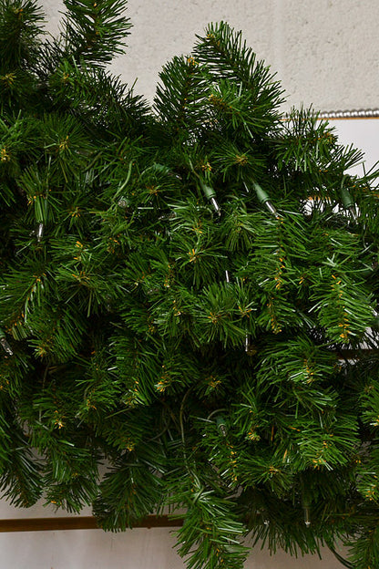 72" Light Deluxe Oregon Fir Wreath 400 Light Two Tones/Clear Britte