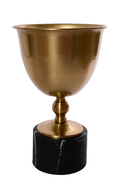 7.5" X 12" Metal Bouquet Stand Gold/Black