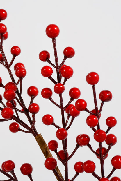 32" Water-Resistant Berry Spray Red