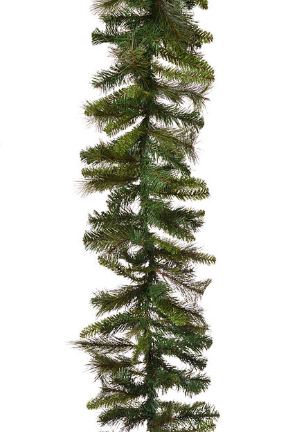 14" Belgium Garland Roll Of 100Ft Two Tones Green