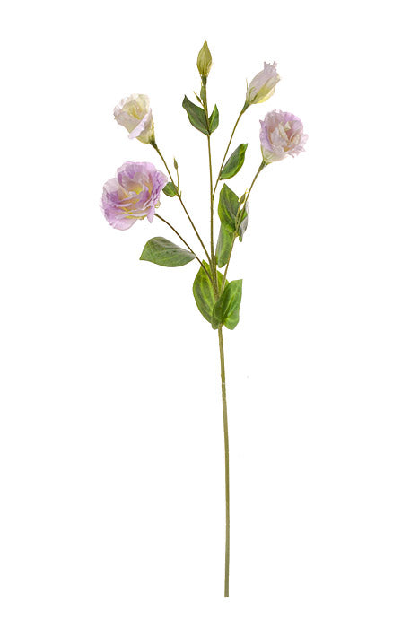30" Silk Lisianthus Spray Lavender/Two Tones