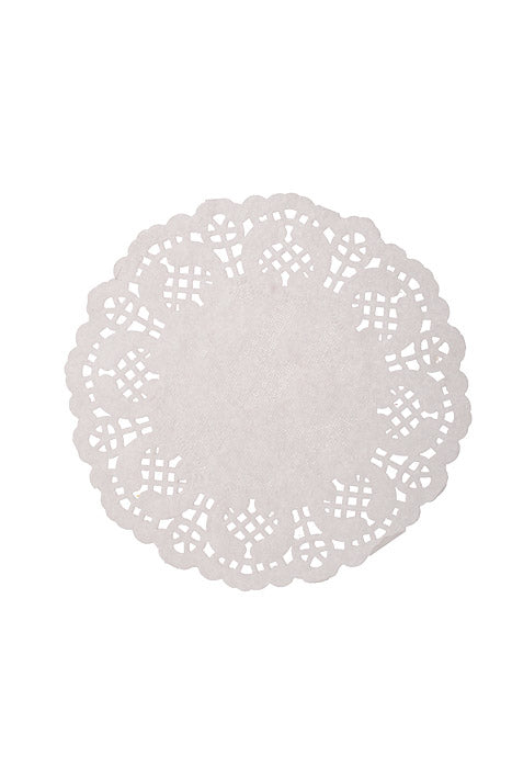 5" Round Paper Doilies White Pkg-100
