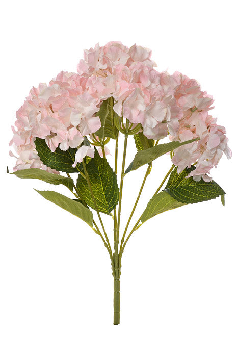 22.5" Silk Hydrangea Bush Pink