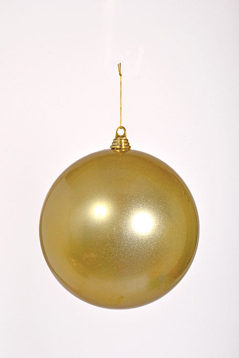 250Mm Plastic Ball Ornament Champagne