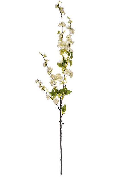 44" Silk Cherry Blossom Spray Cream