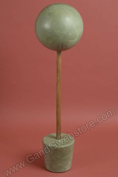 36" Tall Topiary W/10" Ball Green