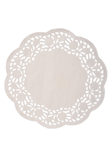 6.5" Round Paper Doilies White Pkg-100