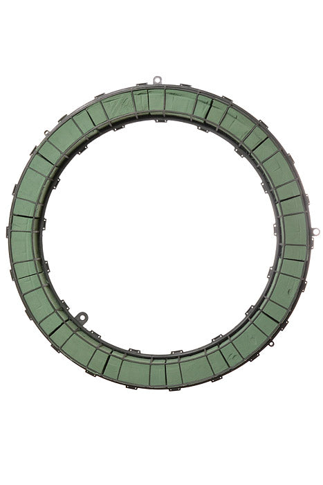 24" Plastic Floral Foam Wreath Green - Aquaform