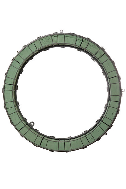 24" Plastic Floral Foam Wreath Green - Aquaform