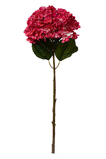 29.5" Silk Hydrangea Spray Hot Pink