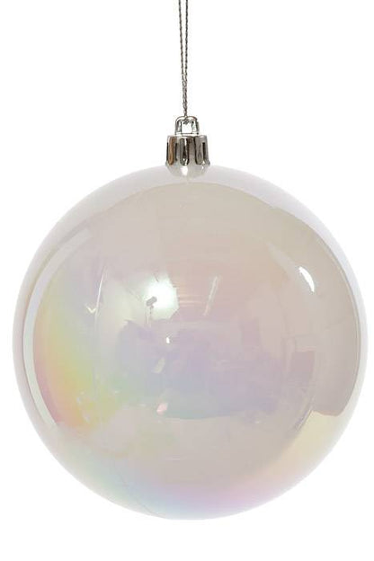100mm Ball Candy Apple/white/iridescent Bx/4