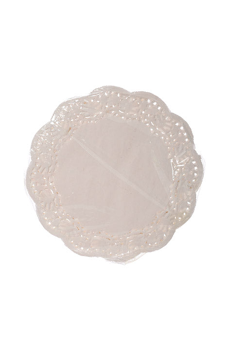 8.5" Round Paper Doilies White Pkg-100