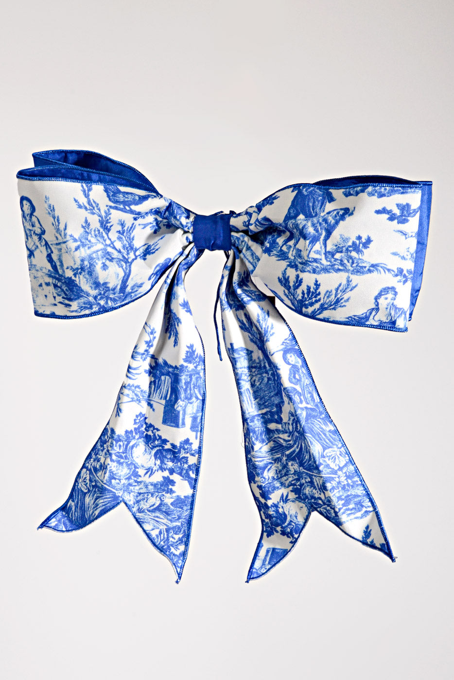 19&quot; X 16&quot;Canvas Toile Bow Blue/White